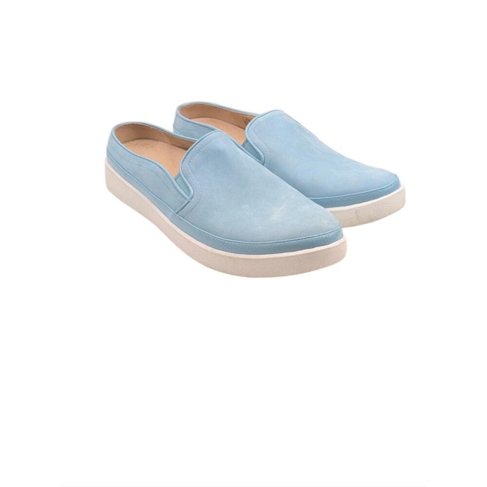 Vionic Effortless Blue Nubuck Slip On Mule Sneakers Orthotic 9.5 S4052 - Picture 5 of 13